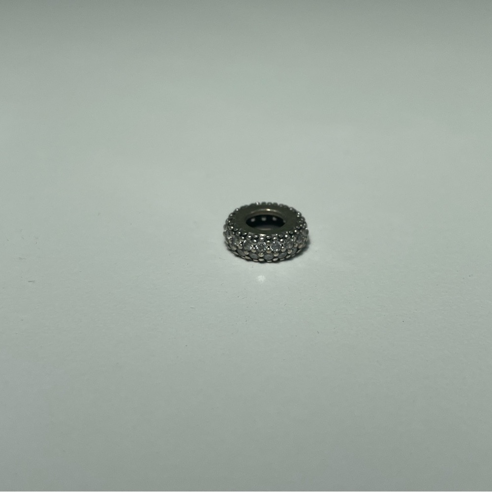 Authentic Pandora Clear CZ Spacer Charm - 2 available